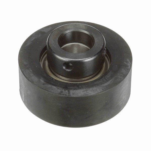 Browning Mounted Rubber Rubber Mounted Cylindrical Cartridge Ball Bearing - 52100 Steel - Eccentric Lock RUBRE-112